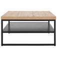 COUCHTISCH 75/75/40 cm quadratisch Naturfarben, Schwarz  - Schwarz/Naturfarben, Basics, Holzwerkstoff/Metall (75/75/40cm) - Carryhome
