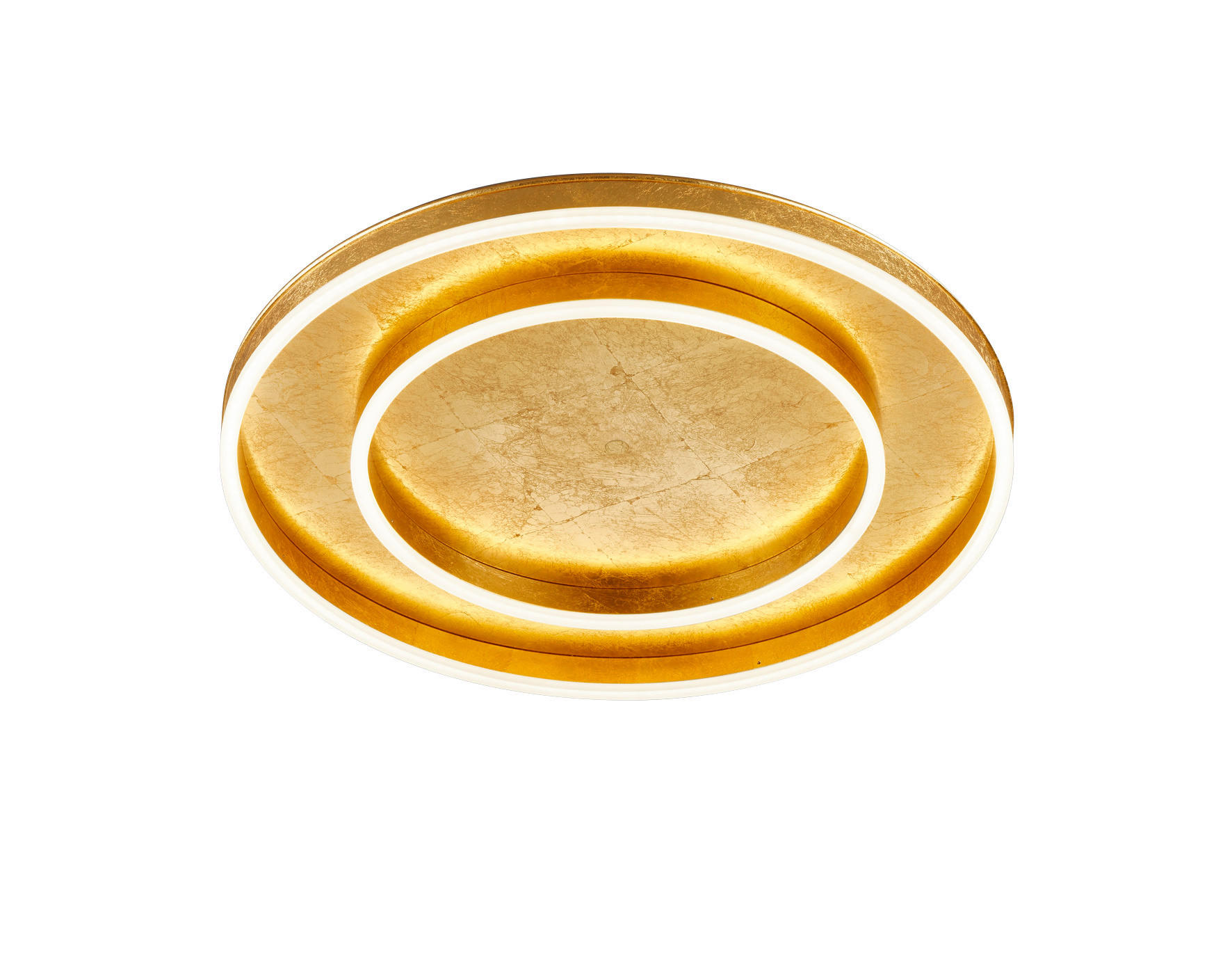 LED-DECKENLEUCHTE 59,5/7,5 cm   - Goldfarben, Design, Metall (59,5/7,5cm) - Helestra
