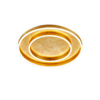 LED-DECKENLEUCHTE Sona 59,5/7,5 cm   - Goldfarben, Design, Metall (59,5/7,5cm) - Helestra