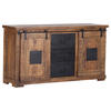 SIDEBOARD  in 160/85/45 cm  - Schwarz/Naturfarben, LIFESTYLE, Holz/Metall (160/85/45cm) - Landscape