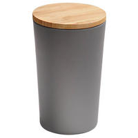 RECIPIENT DEPOZITARE ALIMENTE   - maro/gri, Design, plastic/lemn (11,5/19cm) - Homeware Profession.