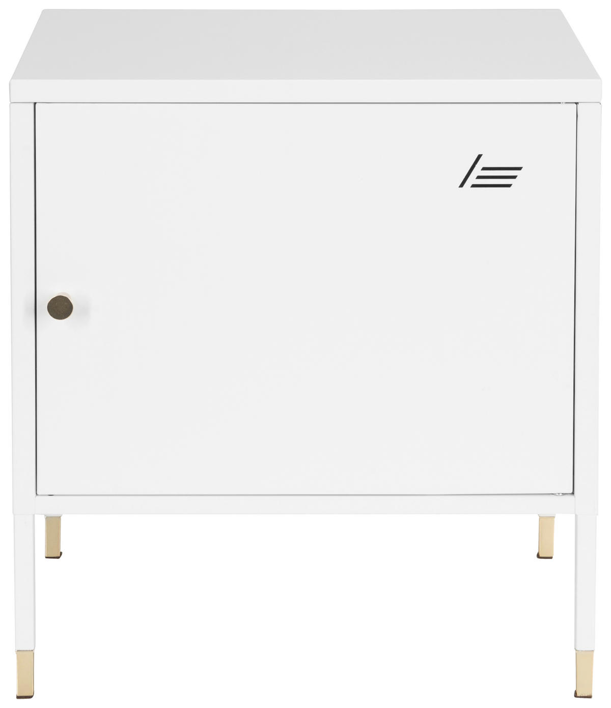 SIDEBOARD  in 45/50/35 cm  - Goldfarben/Weiß, Basics, Metall (45/50/35cm) - MID.YOU