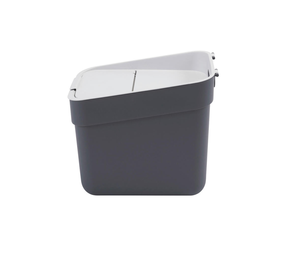 ABFALLEIMER 20 L  - Dunkelgrau/Grau, KONVENTIONELL, Kunststoff (25/33/37cm) - Keter