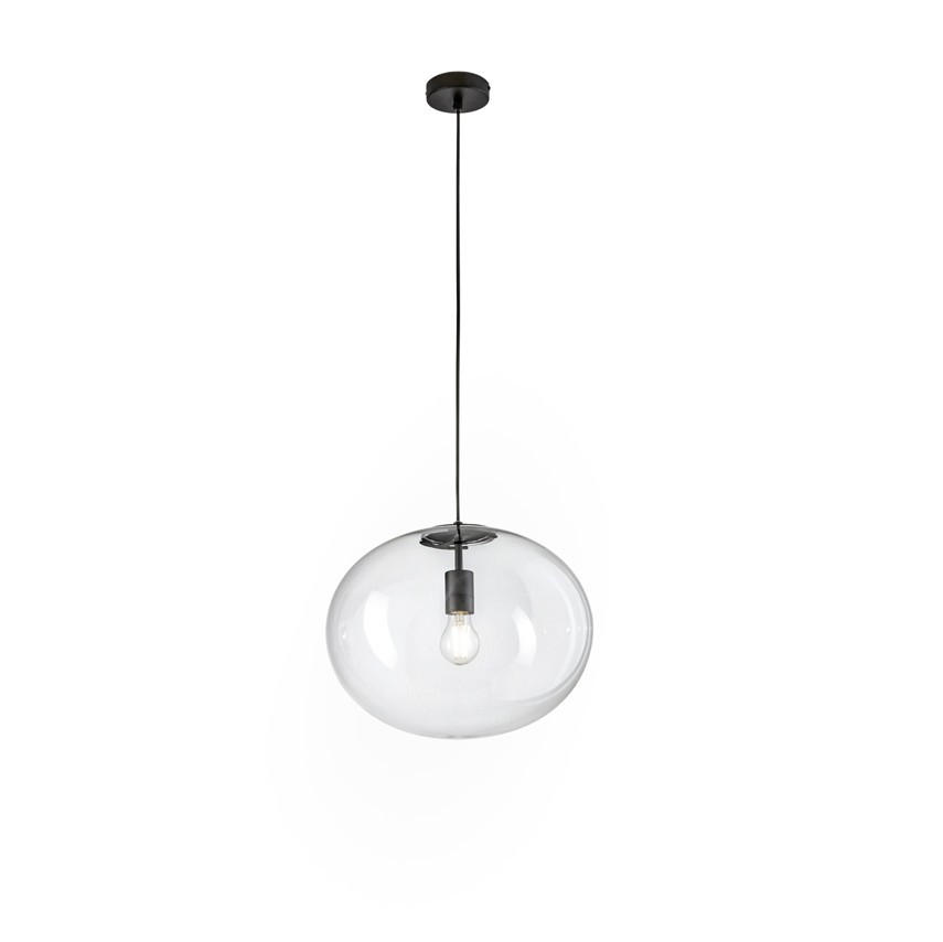 Luce ambiente Design Hängeleuchte Luce Ambiente e Design Schwarz, Transparent 155 cm