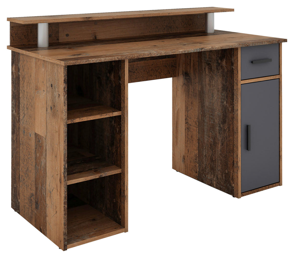 SCHREIBTISCH 120/88/55 cm  in Alteiche  - Alteiche/Anthrazit, MODERN, Holzwerkstoff/Kunststoff (120/88/55cm) - MID.YOU