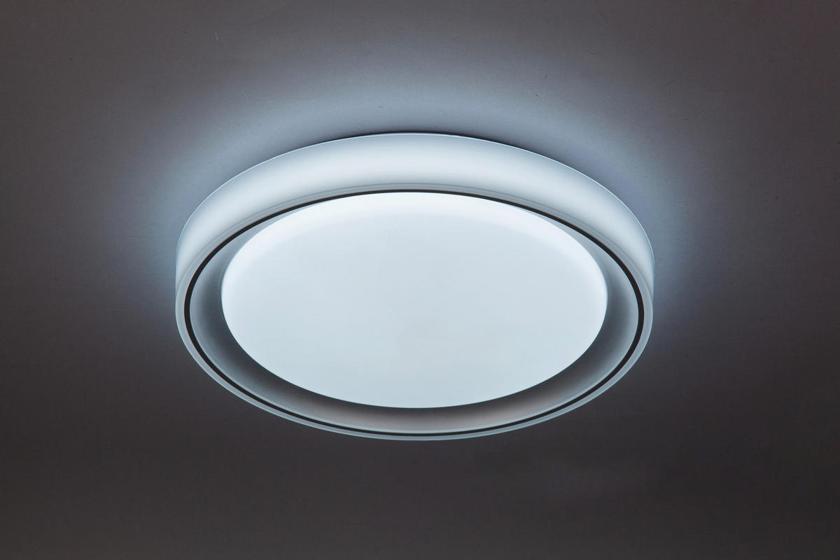 LED-DECKENLEUCHTE 40/7,53 cm   - Weiß, Basics, Kunststoff/Metall (40/7,53cm) - Novel