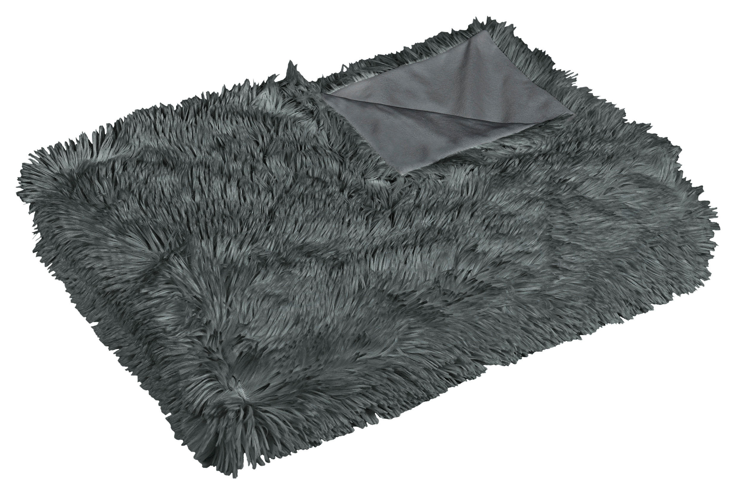 Kuscheldecke Carina Anthrazit 150x200 Cm Doubleface