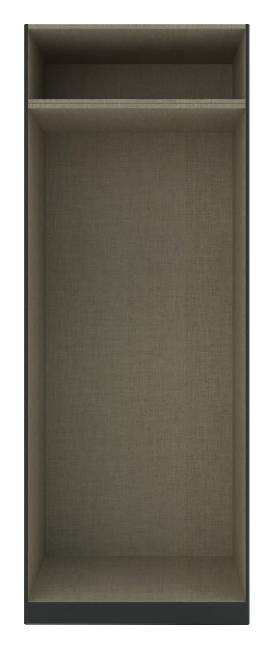 KLEIDERSCHRANKKORPUS   - Anthrazit, KONVENTIONELL, Holzwerkstoff (91,1/242,2/56,5cm) - Hom`in