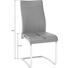 SCHWINGSTUHL Lederlook Grau, Schwarz - Chromfarben/Schwarz, Design, Textil/Metall (43/98/60cm) - Carryhome