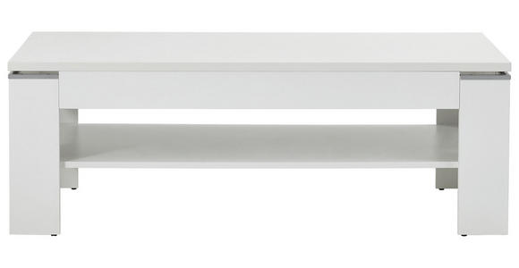 COUCHTISCH in Holzwerkstoff 120/75/43 cm - Weiß, KONVENTIONELL, Holzwerkstoff (120/75/43cm) - Hom`in