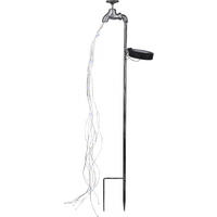 SOLÁRNÍ SVÍTIDLO, 11/6/80 cm - barvy stříbra/průhledné, Trend, kov/plast (11/6/80cm) - Ambia Garden