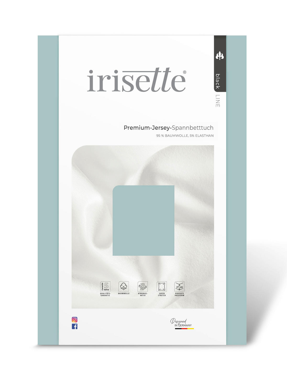 SPANNBETTTUCH Jersey  - Grün, Basics, Textil (90-100/200-220cm) - Irisette