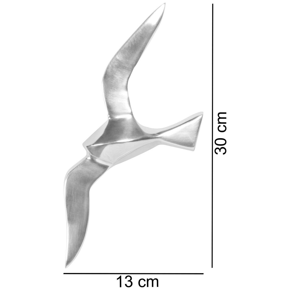 WANDDEKO  - Silberfarben, Modern, Metall (13/30/3cm) - MID.YOU