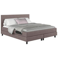 BOXBETT 180/200 cm  in Taupe  - Taupe/Schwarz, MODERN, Holzwerkstoff/Textil (180/200cm) - MID.YOU