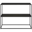 KONSOLENTISCH Schwarz  - Schwarz, Basics, Holzwerkstoff/Metall (99,4/32,4/79cm) - Xora