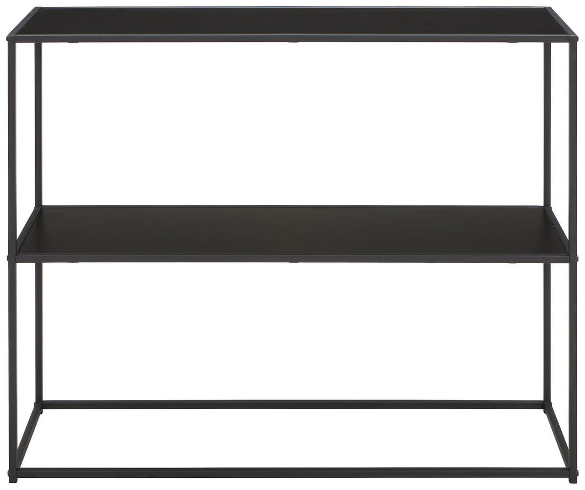 KONSOLENTISCH Schwarz  - Schwarz, Basics, Holzwerkstoff/Metall (99,4/32,4/79cm) - Xora