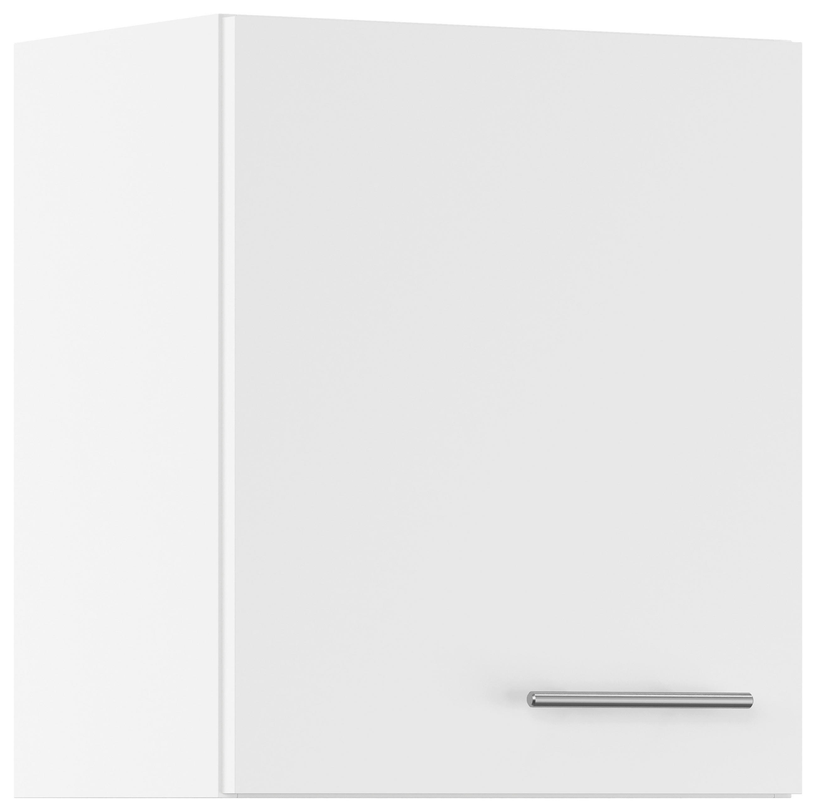 KÜCHENOBERSCHRANK 50/57,9/34,2 cm  in Weiß  - Edelstahlfarben/Weiß, Basics, Holzwerkstoff/Metall (50/57,9/34,2cm) - Impuls