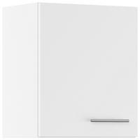 KÜCHENOBERSCHRANK 50/57,9/34,2 cm  in Weiß  - Edelstahlfarben/Weiß, Basics, Holzwerkstoff/Metall (50/57,9/34,2cm) - Impuls
