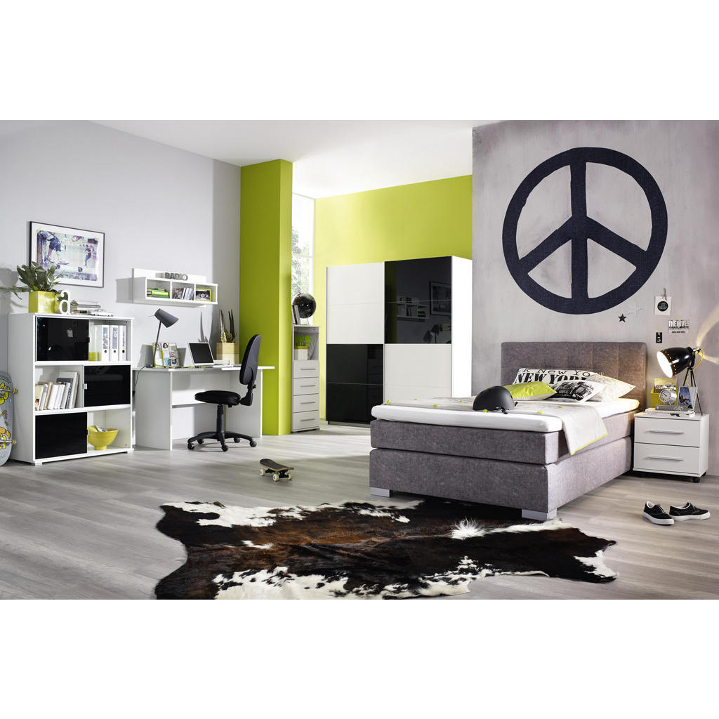 Thumbnail - Xora Schreibtisch, Weiß, Holzwerkstoff, rechteckig, Wange, 66x75x140 cm, Made in Germany, Arbeitszimmer, Schreibtische, ...