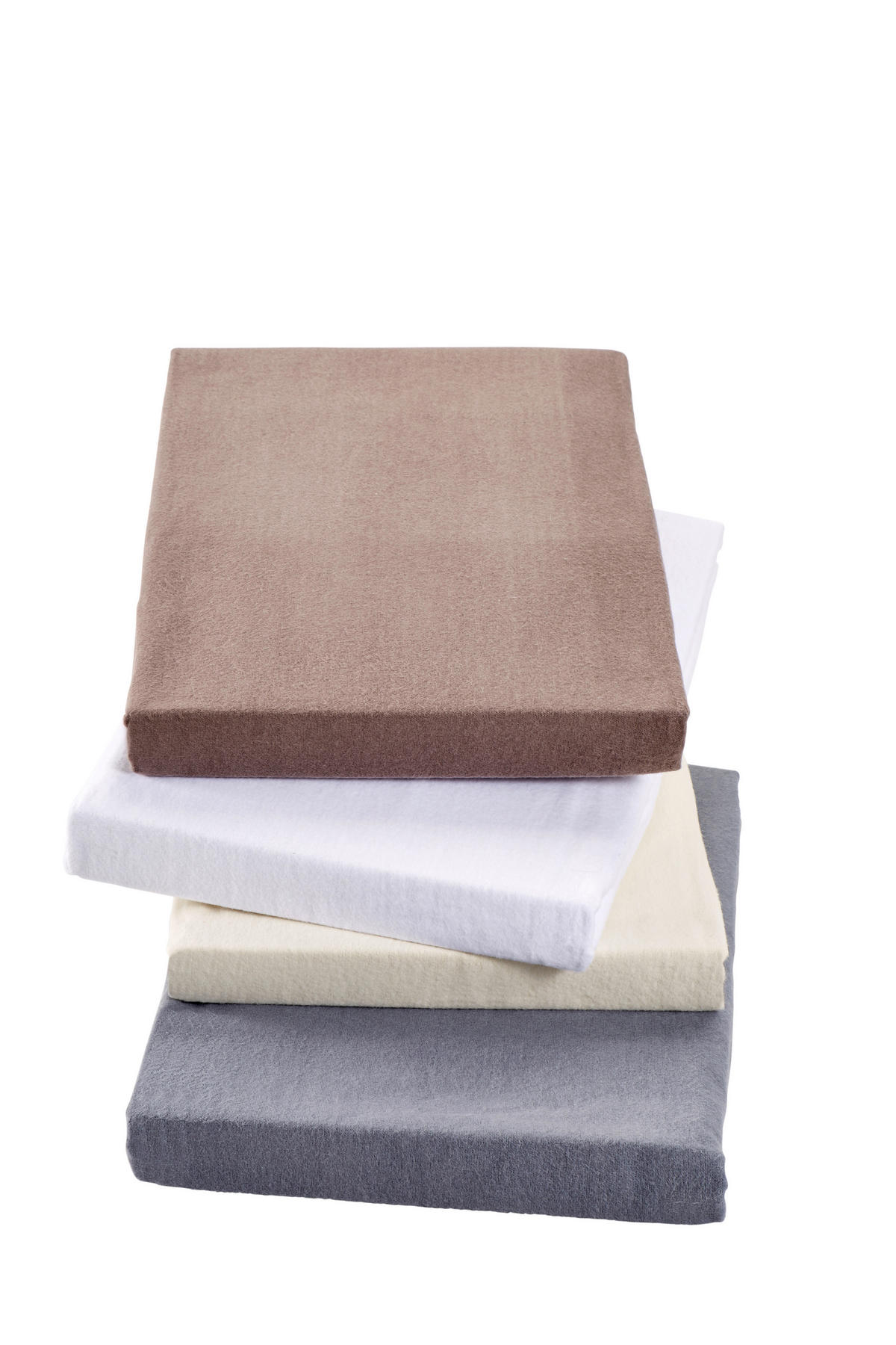 Flanell-Spannleintuch 100/200 cm Biber  - Taupe, KONVENTIONELL, Textil (100/200cm) - Esposa