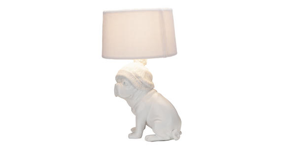TISCHLEUCHTE 33/30/53 cm - Weiß, LIFESTYLE, Kunststoff/Textil (33/30/53cm) - Novel
