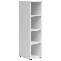 REGÁL, bílá, 30/115/40 cm - bílá/antracitová, Moderní, kompozitní dřevo/plast (30/115/40cm) - Carryhome