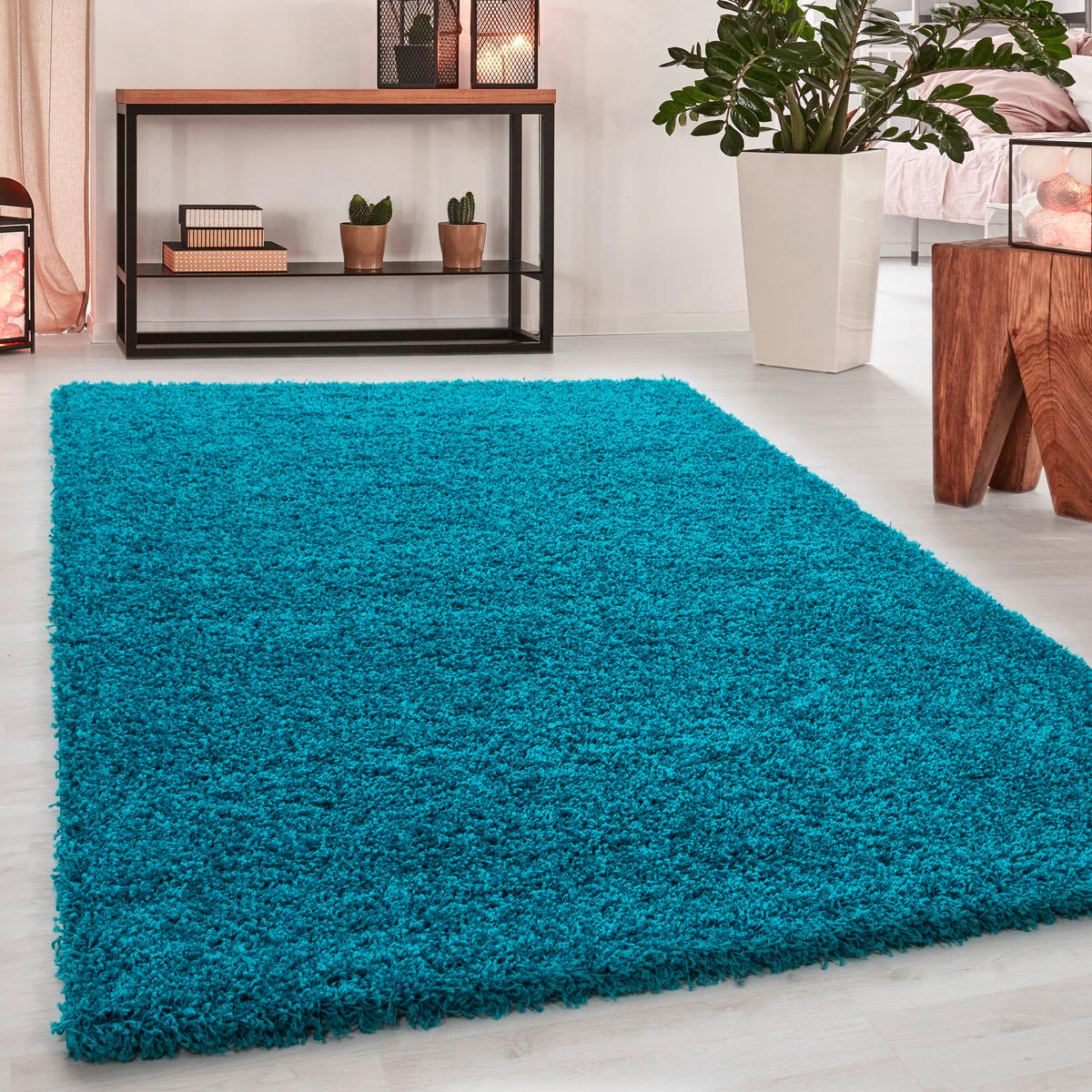 HOCHFLORTEPPICH 200/290 cm Dream 4000 Türkis  - Türkis, KONVENTIONELL, Textil (200/290cm) - Novel