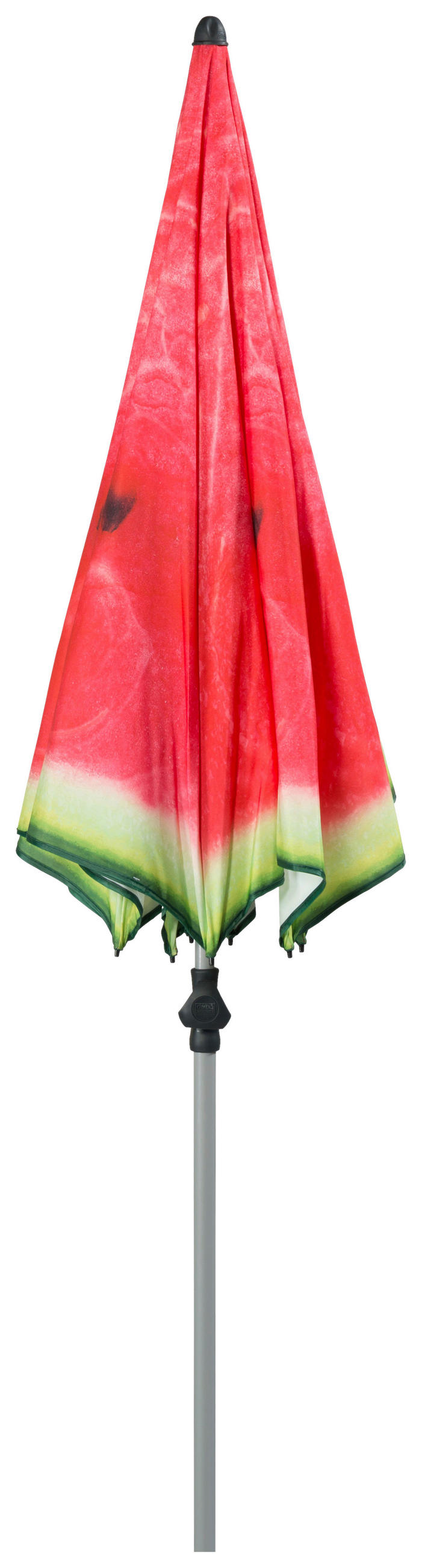 SONNENSCHIRM  200/200 cm  - Silberfarben/Rot, Design, Textil/Metall (200/200cm) - Doppler