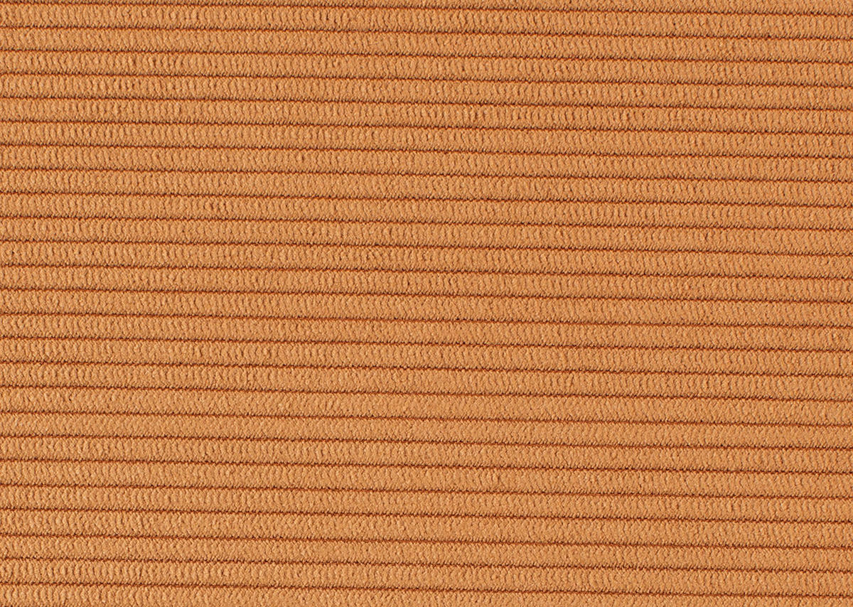 ECKSOFA in Cord Rostfarben  - Chromfarben/Rostfarben, Konventionell, Kunststoff/Textil (293/195cm) - MID.YOU