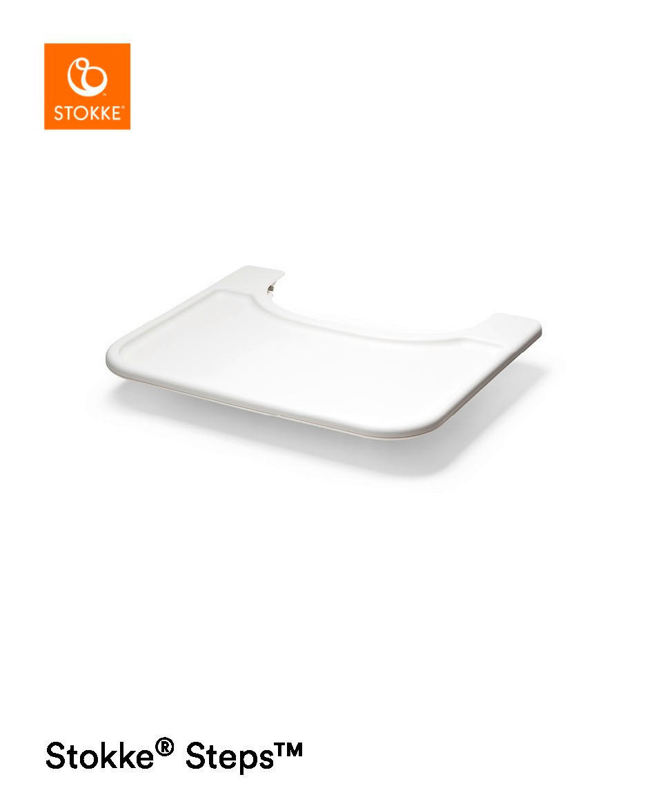 ESS- UND SPIELBRETT   White   Steps Tray  - Weiß, Basics, Kunststoff (49/9/41cm) - Stokke
