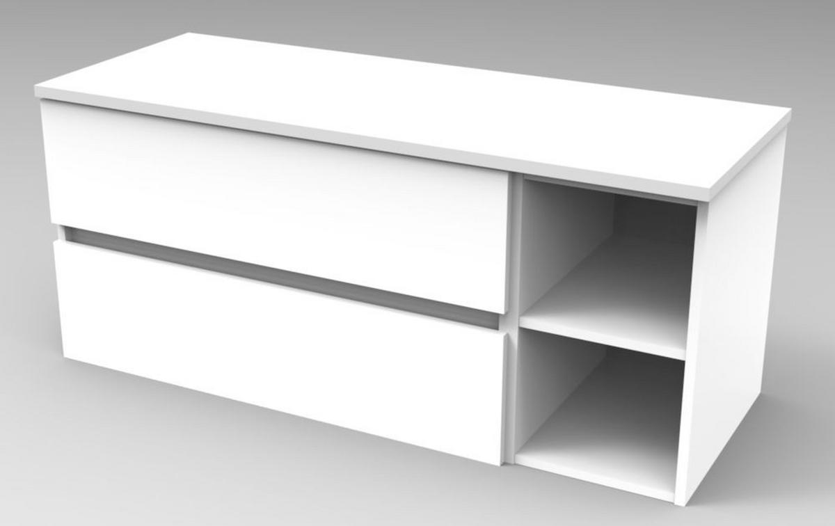 DONJI ELEMENT  bela  - bela, Moderno, drvo (25/46cm)