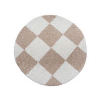 TEPIH VISOKOG FLORA  150 cm  bijela, bež  Milano  - bijela/bež, Basics, tekstil/plastika (150cm)