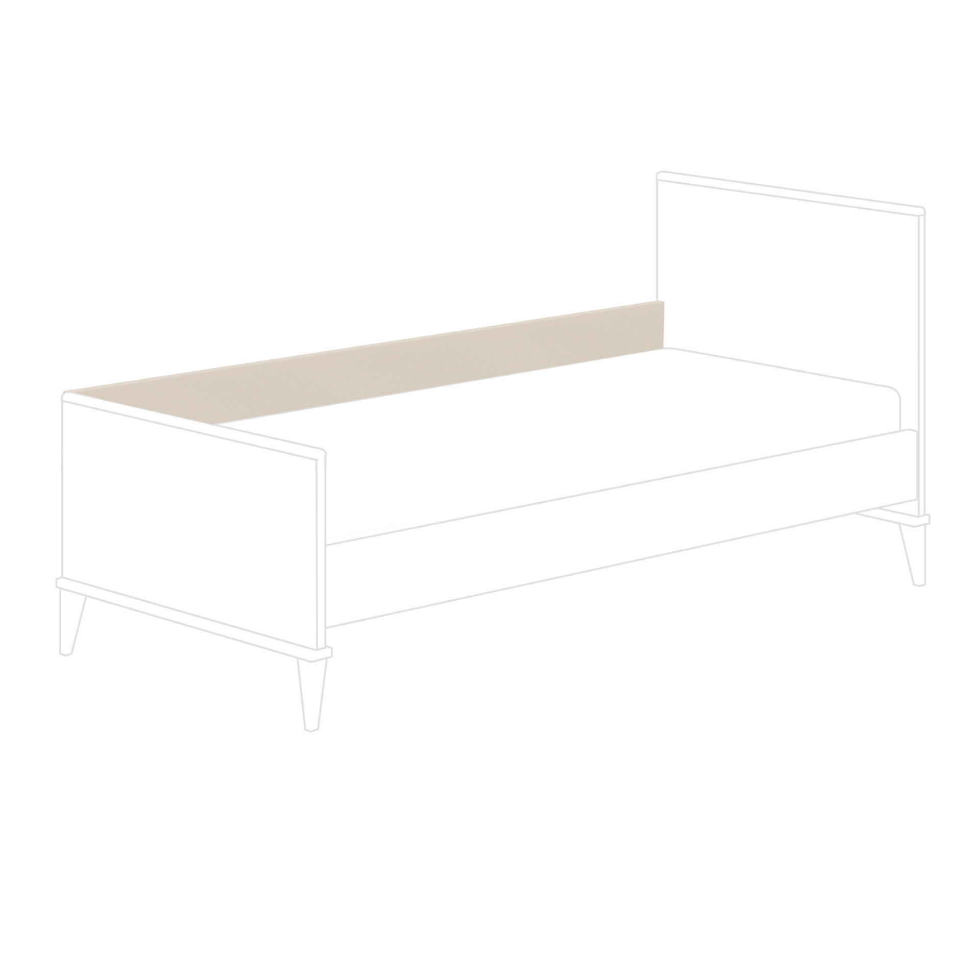 ABSTURZSICHERUNG 200/2,2/18 cm  - Beige, Basics, Holzwerkstoff (200/2,2/18cm) - Paidi