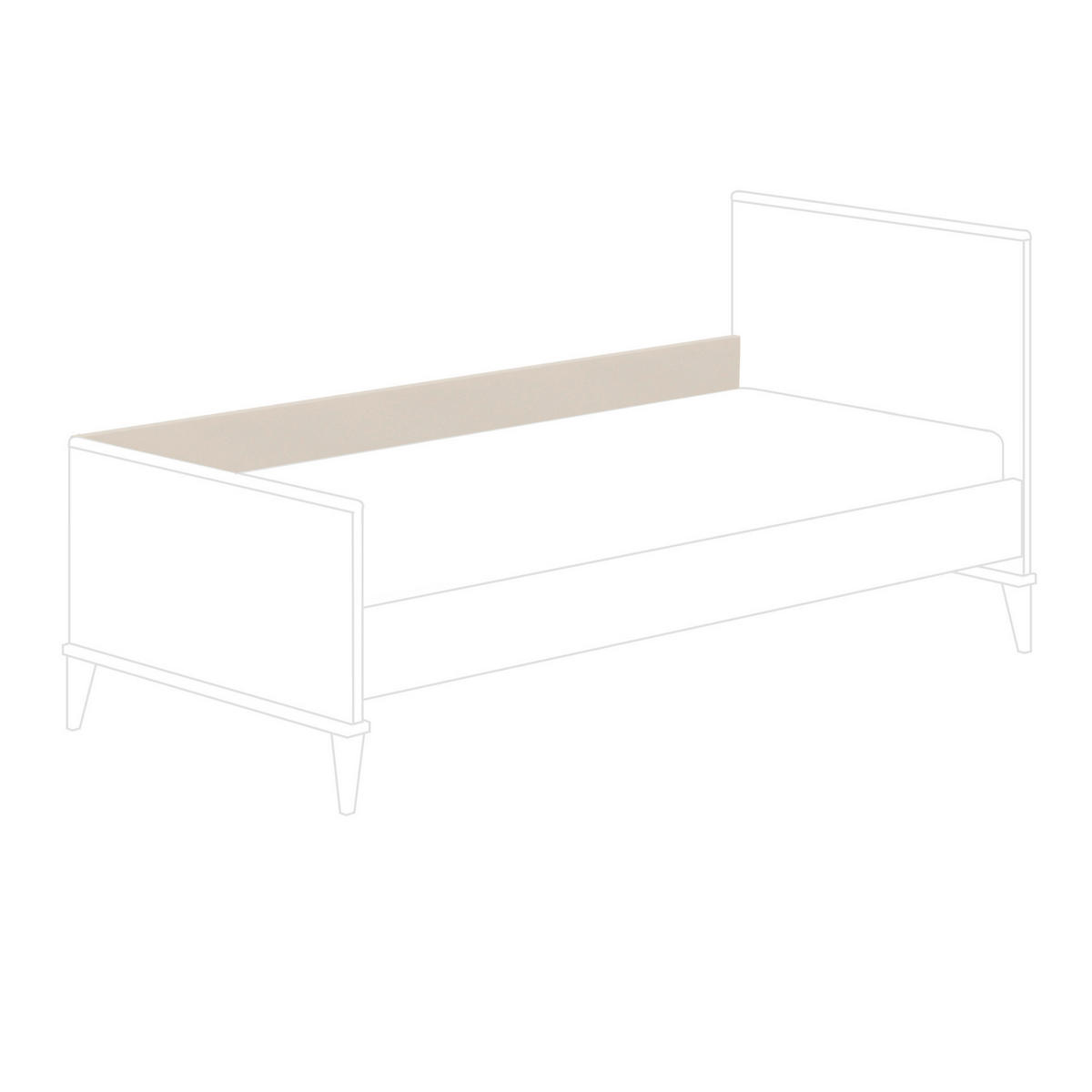 ABSTURZSICHERUNG  - Beige, Basics, Holzwerkstoff (200/2,2/18cm) - Paidi