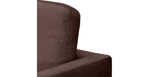 ECKSOFA Braun Chenille Rückenkissen, Rücken echt  - Silberfarben/Braun, KONVENTIONELL, Textil/Metall (143/284cm) - Carryhome