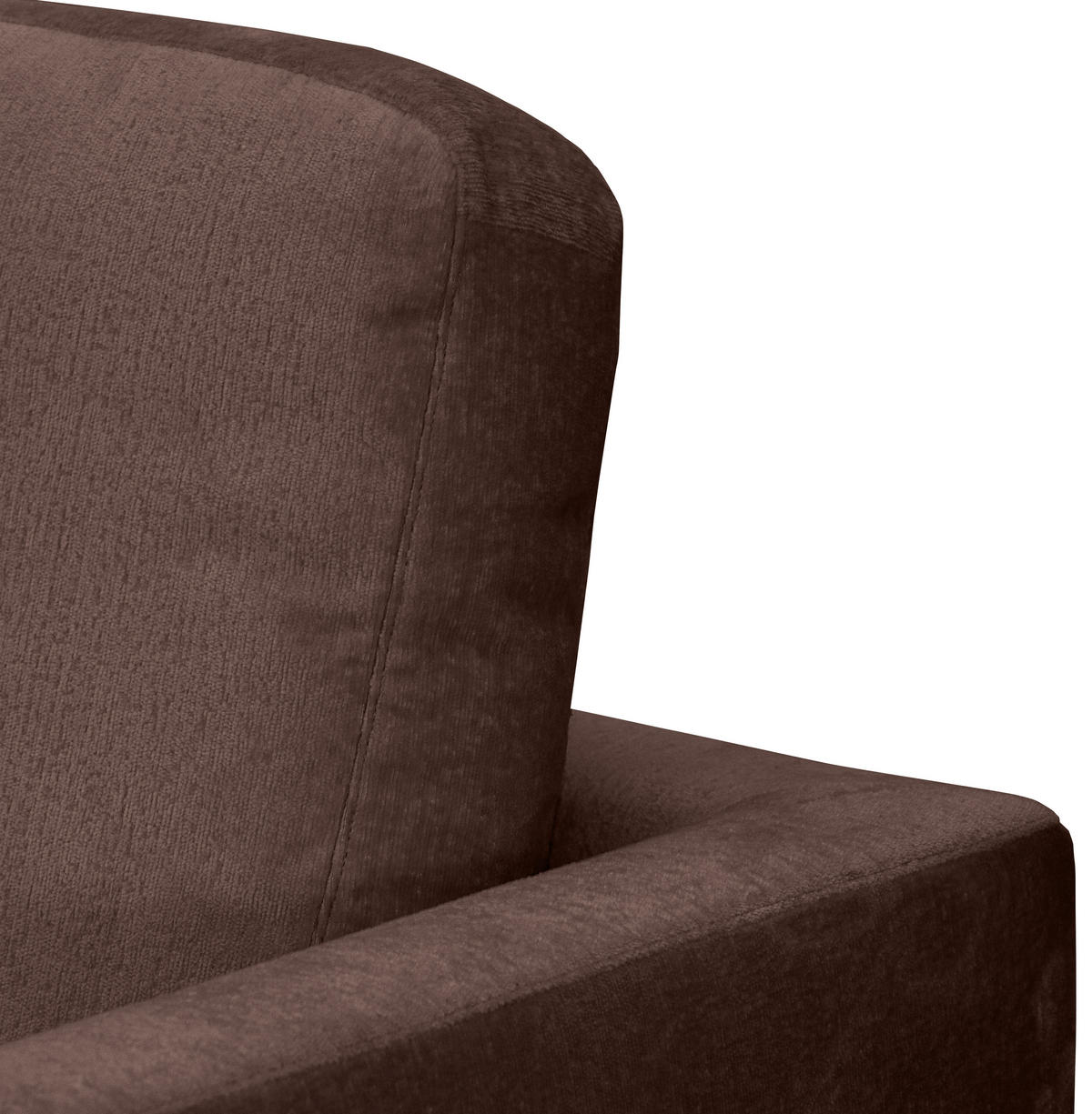 ECKSOFA Braun Chenille  - Silberfarben/Braun, KONVENTIONELL, Textil/Metall (143/284cm) - Carryhome
