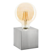 TISCHLEUCHTE - Nickelfarben, Konventionell, Metall (10/10/10cm) - Novel