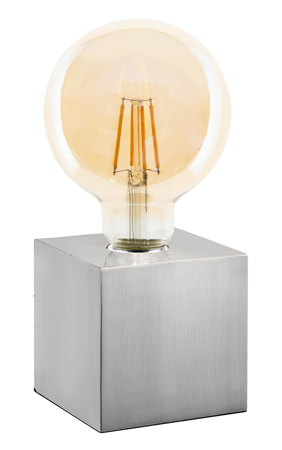 TISCHLEUCHTE - Nickelfarben, Konventionell, Metall (10/10/10cm) - Novel