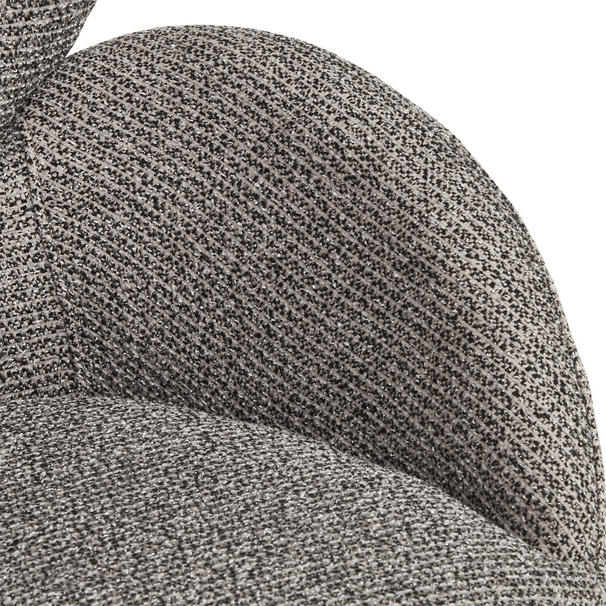 ARMLEHNSTUHL  in Eisen Webstoff  - Schwarz/Grau, MODERN, Textil/Metall (60/83/63cm) - MID.YOU