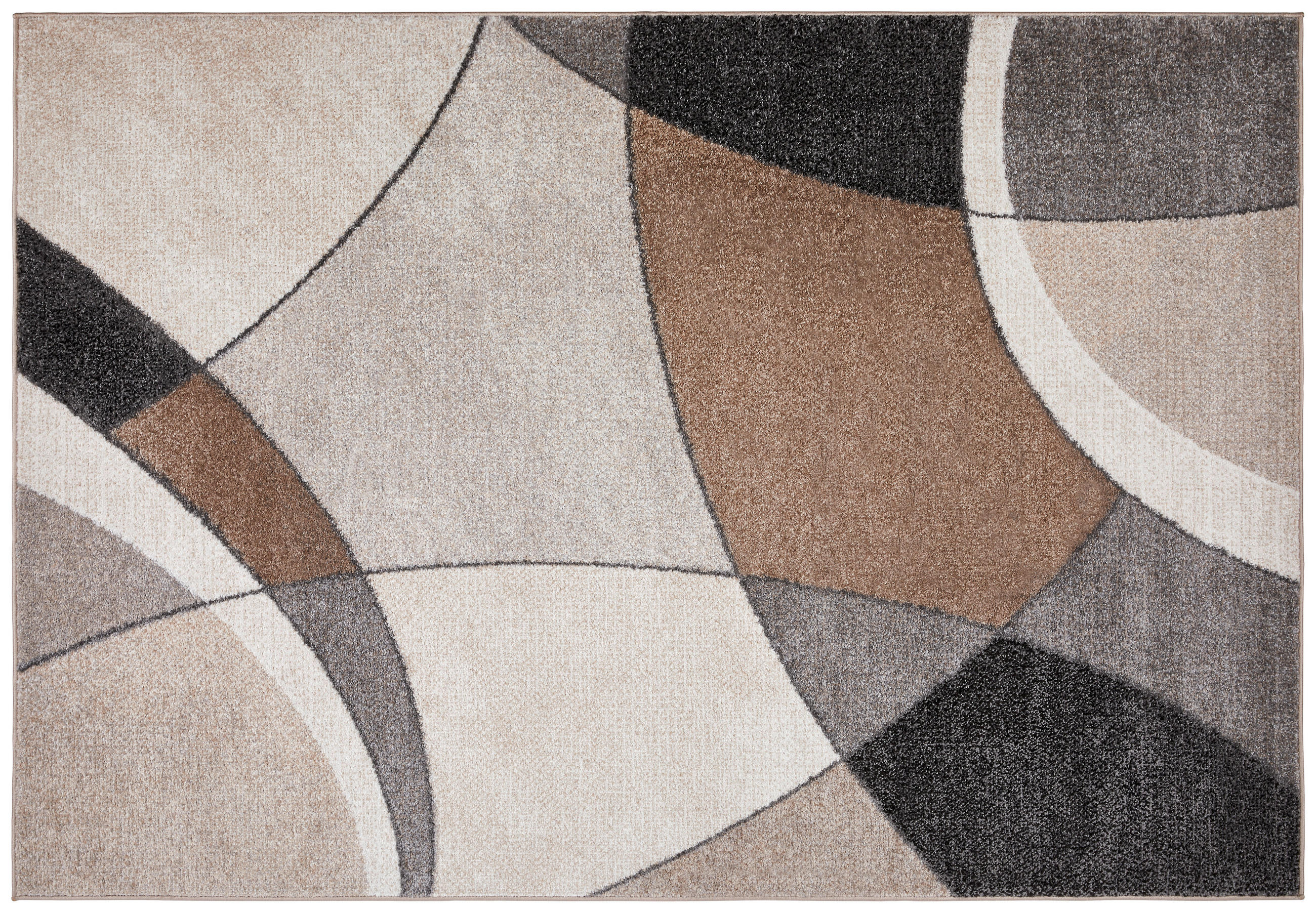 Webteppich Grau/Beige Siri 80x140 cm