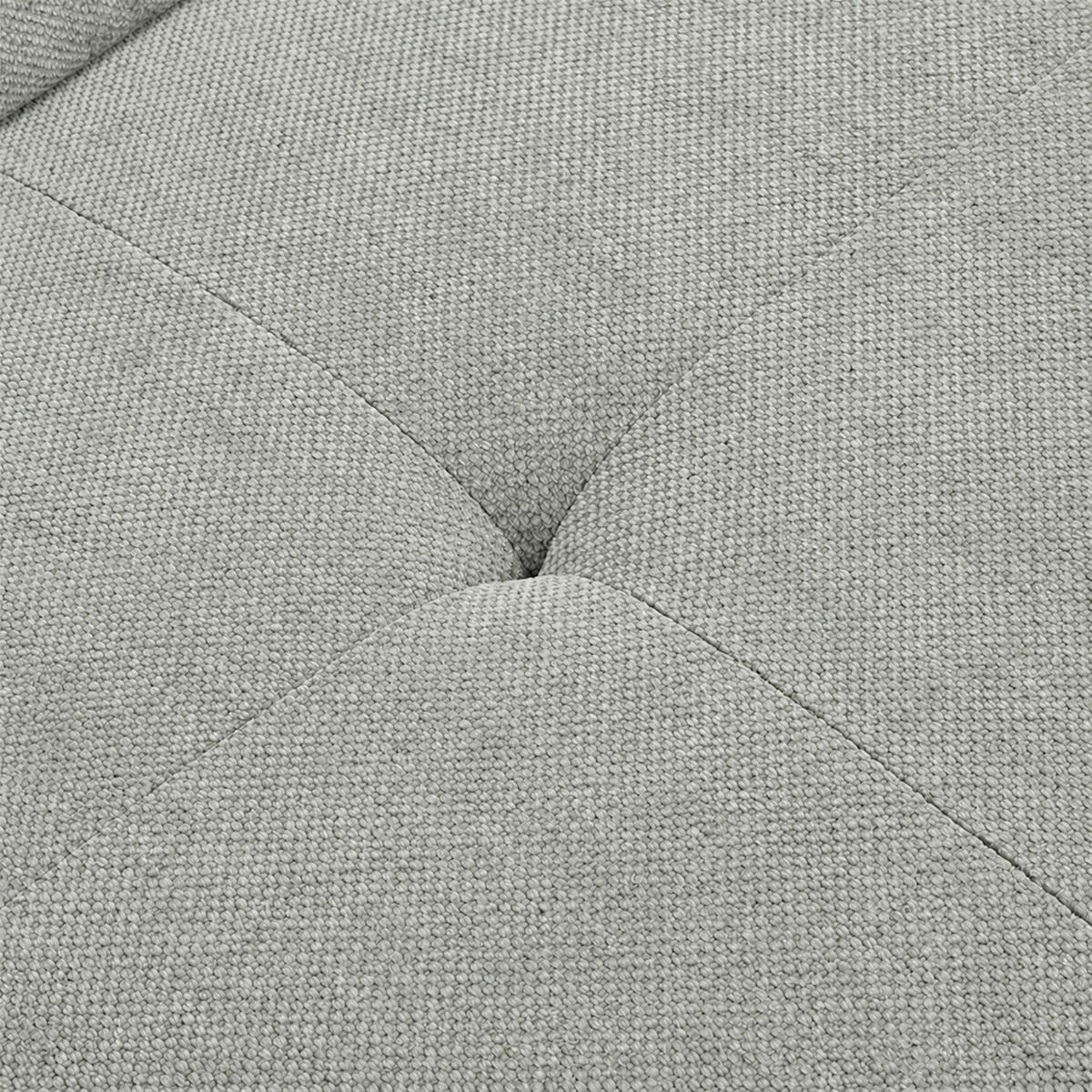 ECKSOFA TAOS Hellgrau Struktur Bettkasten, Rücken echt, Kopfteilverstellung, Stauraum  - Hellgrau/Schwarz, Basics, Holz/Textil (281/166cm) - MID.YOU