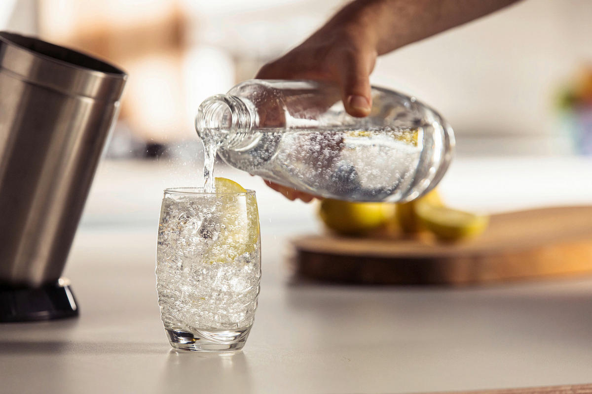 WASSERSPRUDLER DUO INKL. METALLFLASCHE  - Anthrazit, Basics, Glas/Kunststoff (15.8/44/31cm) - SodaStream