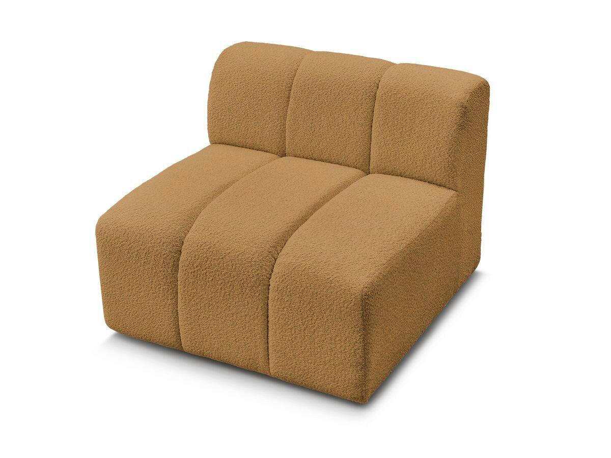 SOFAELEMENT ANNECY Bouclé Gelb  - Gelb/Schwarz, MODERN, Kunststoff/Textil (91/72/91cm)