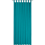 SCHLAUFENVORHANG halbtransparent - Türkis, Basics, Textil (135/245cm) - Boxxx