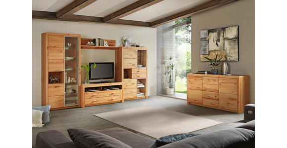 SIDEBOARD 163/88/44 cm - Buchefarben/Alufarben, KONVENTIONELL, Holz/Kunststoff (163/88/44cm) - Cantus