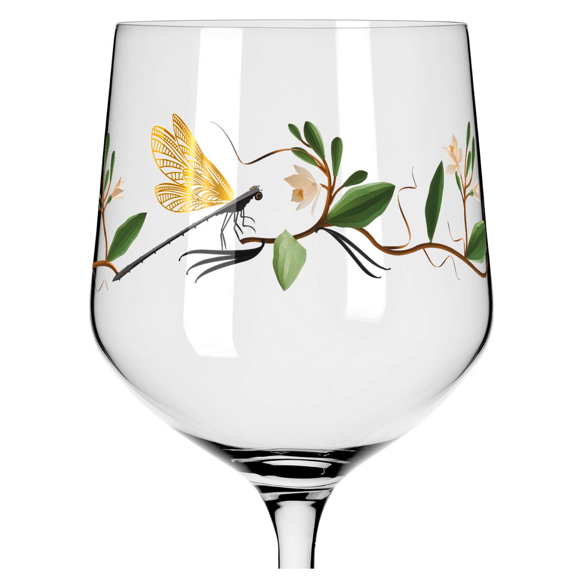 GINGLAS 720 ml 2-teilig  - Schwarz/Orange, LIFESTYLE, Glas (10,7/10,7/21,8cm) - Ritzenhoff
