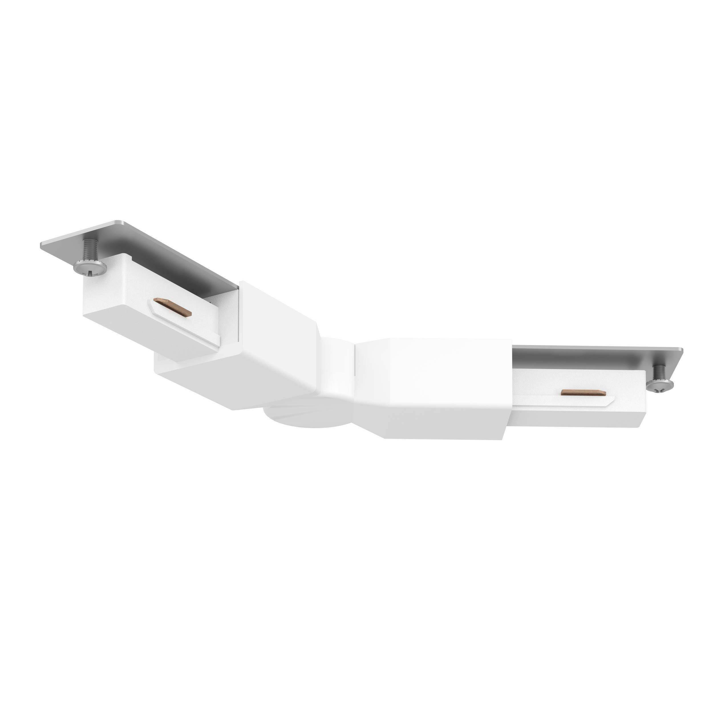 SCHIENENSYSTEM-VERBINDER 18,7/3/1,8 cm  - Weiß, Basics, Kunststoff (18,7/3/1,8cm)