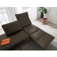 RÉCAMIERE in Echtleder Olivgrün  - Chromfarben/Olivgrün, Design, Leder/Metall (209/85-109/95-16cm) - Dieter Knoll