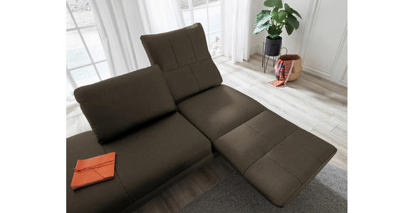 RÉCAMIERE in Echtleder Olivgrün - Chromfarben/Olivgrün, Design, Leder/Metall (209/85-109/95-16cm) - Dieter Knoll