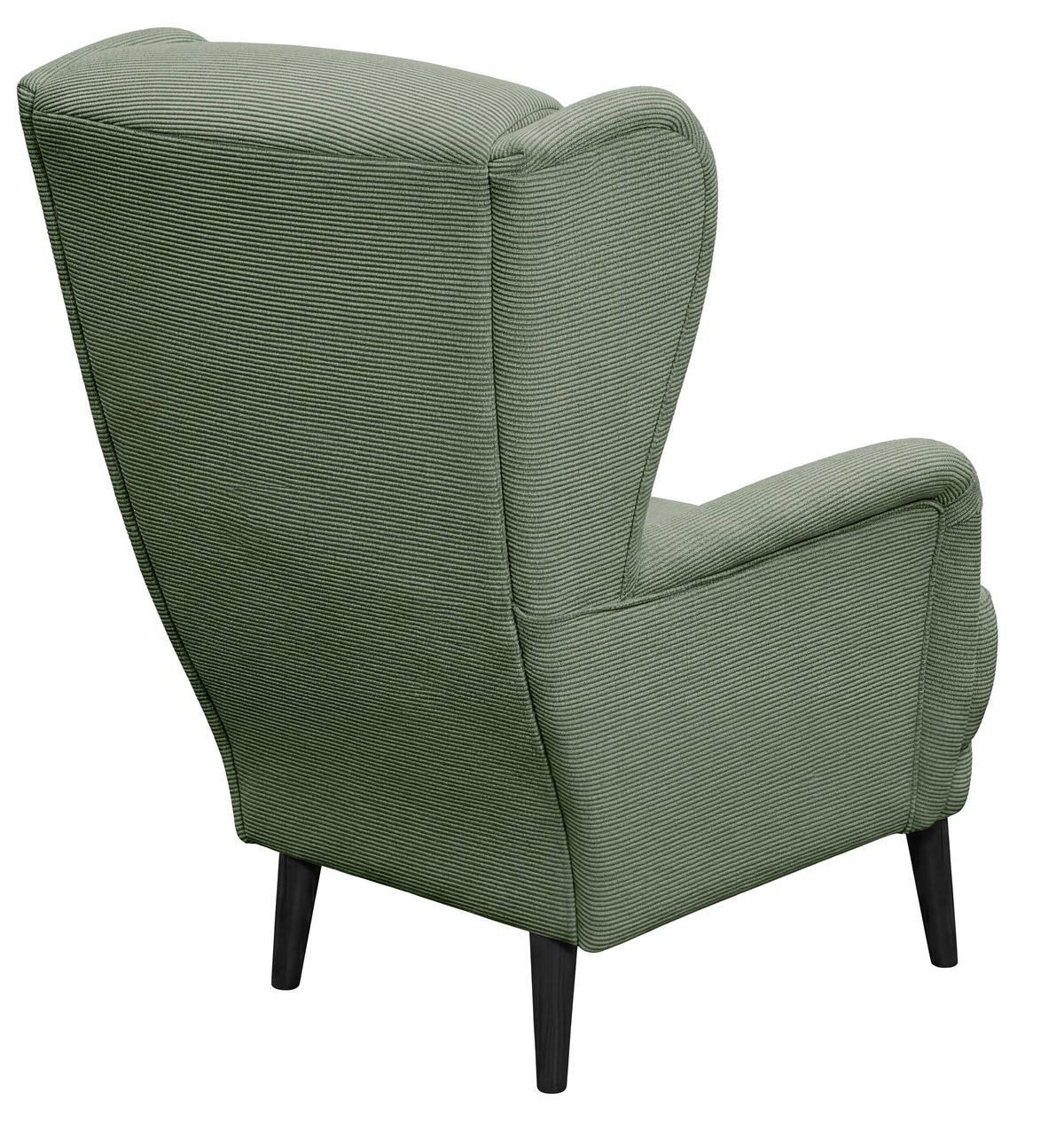 SESSEL in Cord Dunkelgrün  - Dunkelgrün/Schwarz, MODERN, Holz/Textil (74/106/94cm) - MID.YOU
